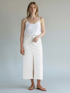 Madewell The Rilee Women's Denim Midi Skirt Sz. 31/12